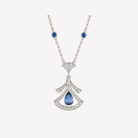 [Charm Aries Jewelry]DREAM NECKLACE AGATE DIAMOND SILVER