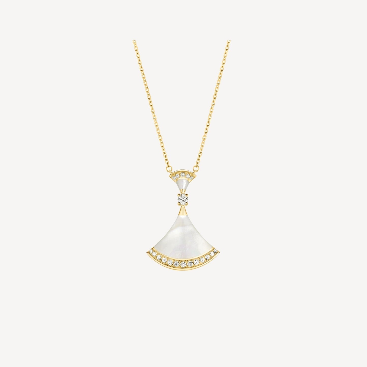 [Charm Aries Jewelry]DREAM NECKLACE MOP GOLD DIAMOND