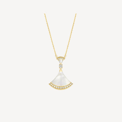 [Charm Aries Jewelry]DREAM NECKLACE MOP GOLD DIAMOND