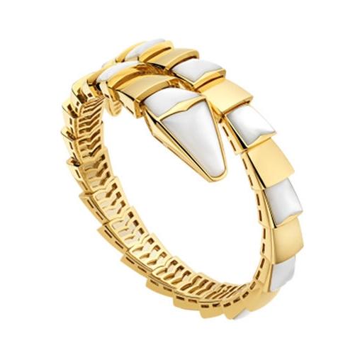 [Charm Aries Jewelry]SERPENTI BRACELET MOP GOLD