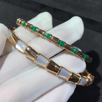 [Charm Aries Jewelry]SERPENTI BRACELET PINK GOLD MOP