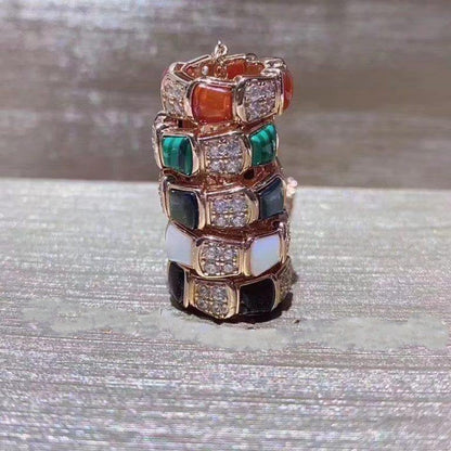 [Charm Aries Jewelry]SERPENTI PEDANT DIAMOND NECKLACE