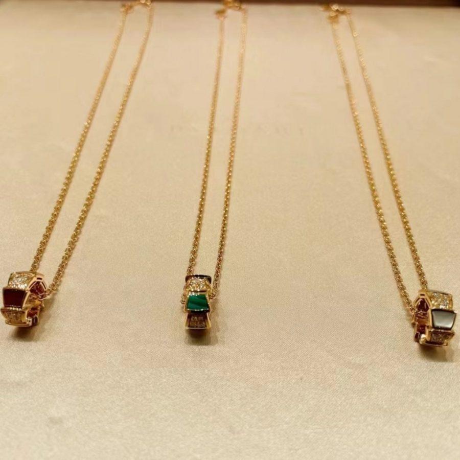 [Charm Aries Jewelry]SERPENTI PEDANT DIAMOND NECKLACE