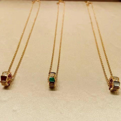 [Charm Aries Jewelry]SERPENTI PEDANT DIAMOND NECKLACE