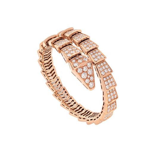 [Charm Aries Jewelry]SERPENTI BRACELET 8MM PINK GOLD DIAMOND