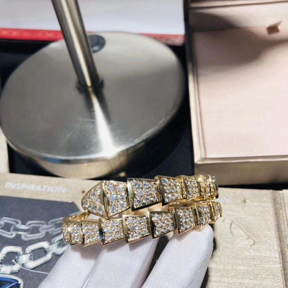 [Charm Aries Jewelry]SERPENTI BRACELET 8MM GOLD DIAMOND