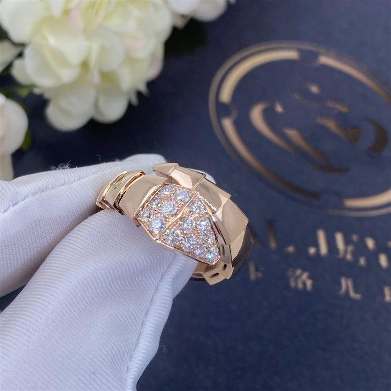 [Charm Aries Jewelry]SERPENTI RING PINK GOLD DIAMOND