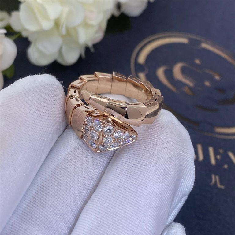 [Charm Aries Jewelry]SERPENTI RING PINK GOLD DIAMOND