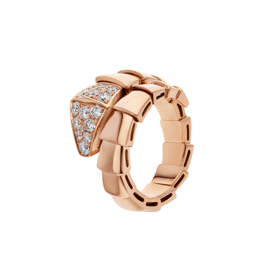 [Charm Aries Jewelry]SERPENTI RING PINK GOLD DIAMOND