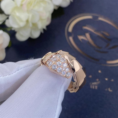 [Charm Aries Jewelry]SERPENTI RING PINK GOLD DIAMOND