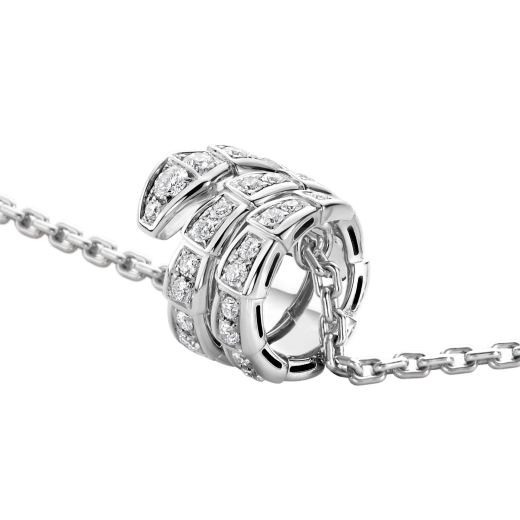 [Charm Aries Jewelry]SERPENTI  NECKLACE DOUBLE RING DIAMOND