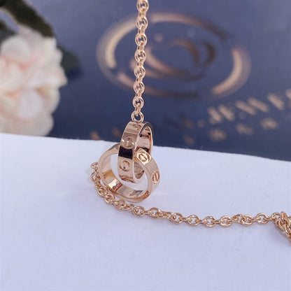 [Charm Aries Jewelry]LOVE BRACELET DOUBLE RING