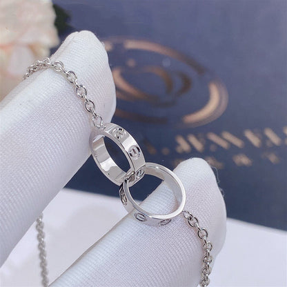 [Charm Aries Jewelry]LOVE BRACELET DOUBLE RING
