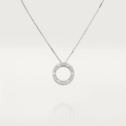 [Charm Aries Jewelry]LOVE NECKLACE ADJUSTABLE SILVER
