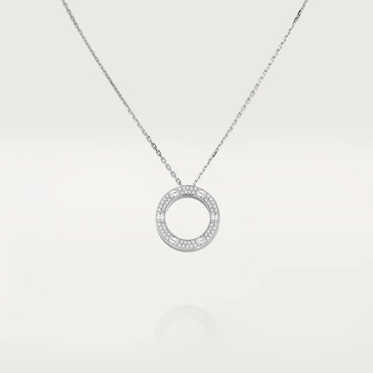 [Charm Aries Jewelry]LOVE NECKLACE ADJUSTABLE SILVER