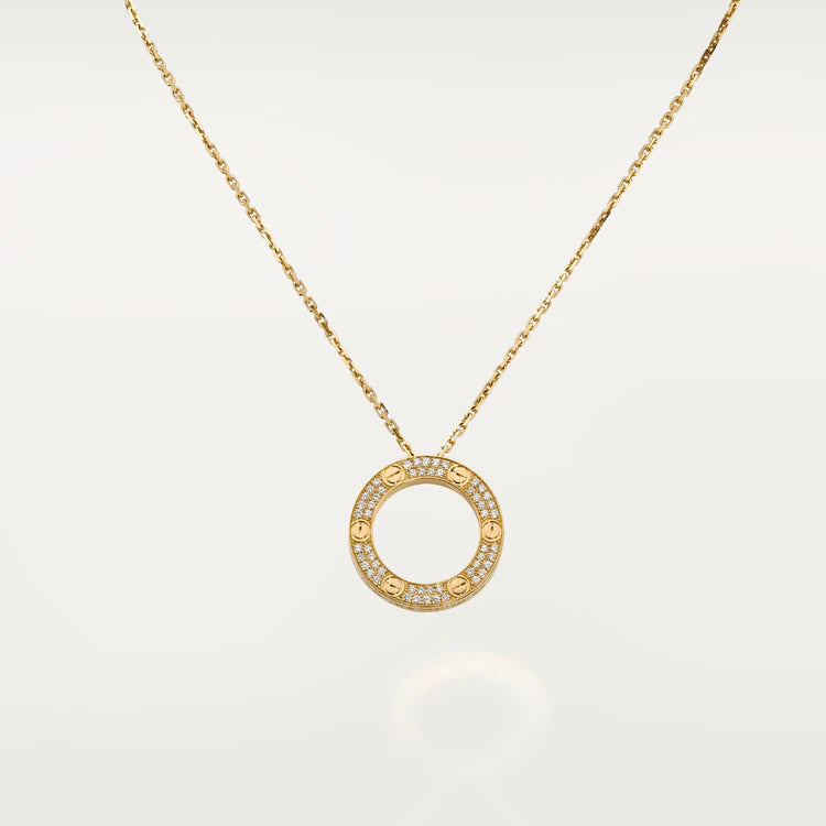 [Charm Aries Jewelry]LOVE NECKLACE ADJUSTABLE ROSE GOLD