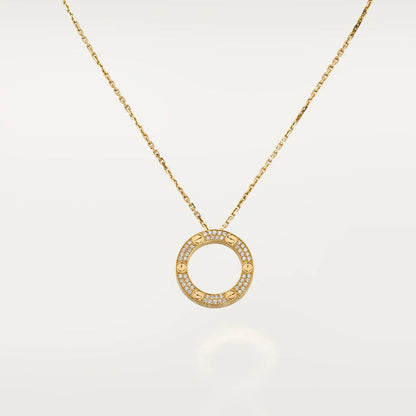 [Charm Aries Jewelry]LOVE NECKLACE ADJUSTABLE ROSE GOLD