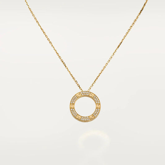 [Charm Aries Jewelry]LOVE NECKLACE ADJUSTABLE ROSE GOLD