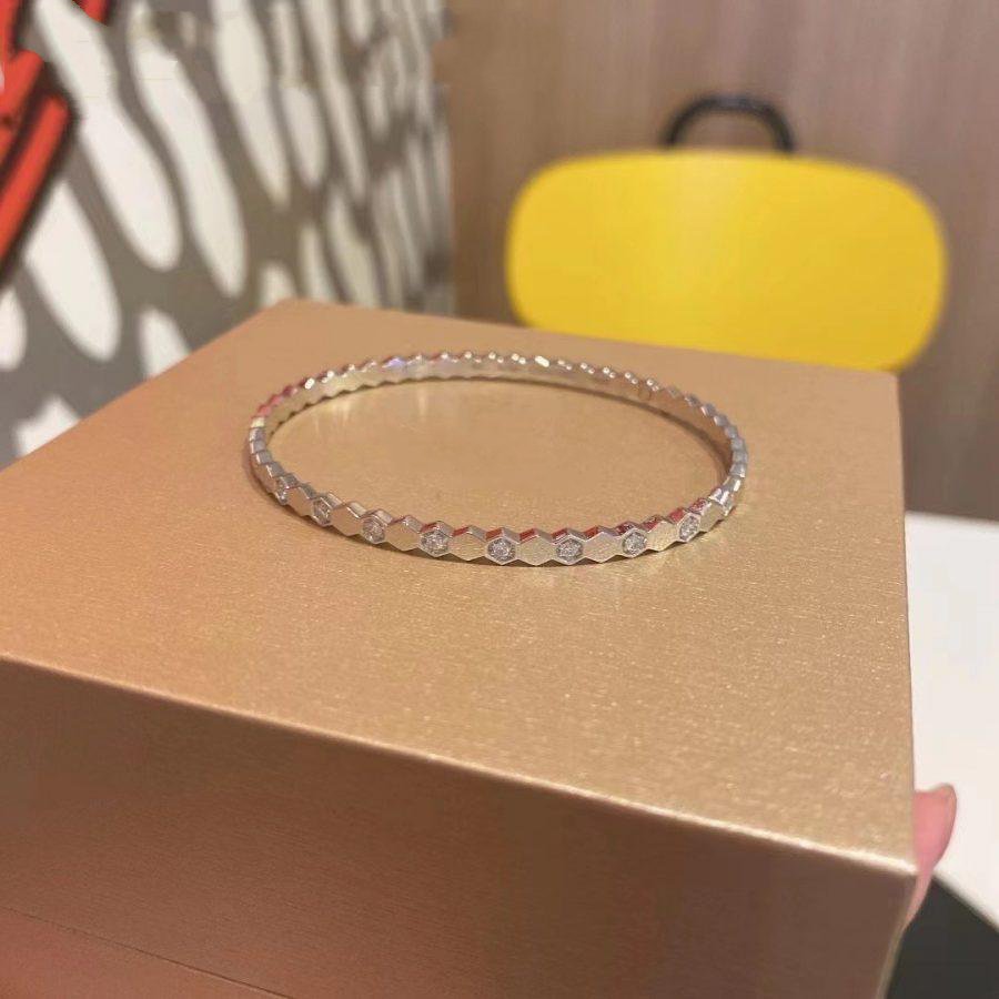 [Charm Aries Jewelry]BEE LOVE SILVER DIAMOND BRACELET