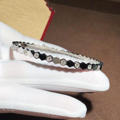 [Charm Aries Jewelry]BEE LOVE SILVER DIAMOND BRACELET