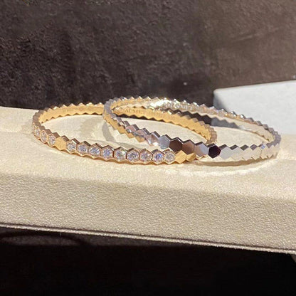 [Charm Aries Jewelry]BEE LOVE GOLD BRACELET FULL DIAMOND