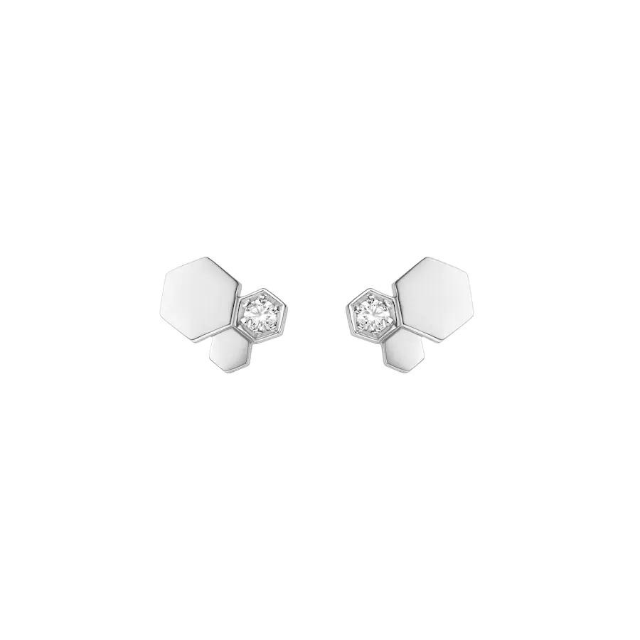 [Charm Aries Jewelry]BEE LOVE SILVER DIAMOND EARRINGS