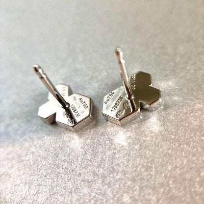 [Charm Aries Jewelry]BEE LOVE SILVER DIAMOND EARRINGS