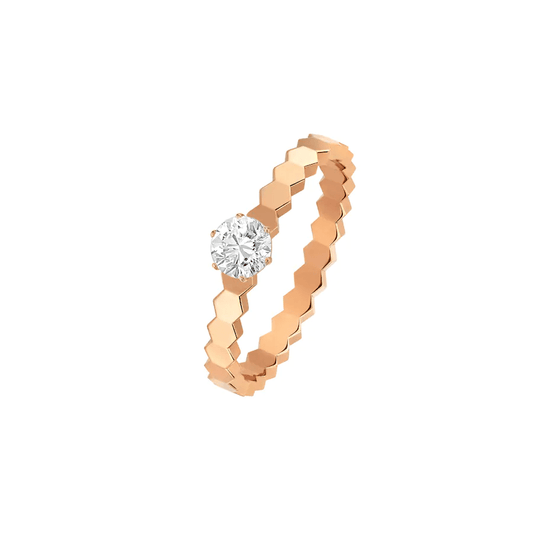 [Charm Aries Jewelry]BEE LOVE RING PINK GOLD 1 DIAMOND