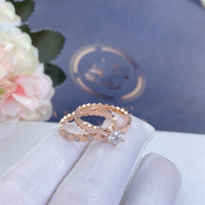 [Charm Aries Jewelry]BEE LOVE RING PINK GOLD DIAMOND
