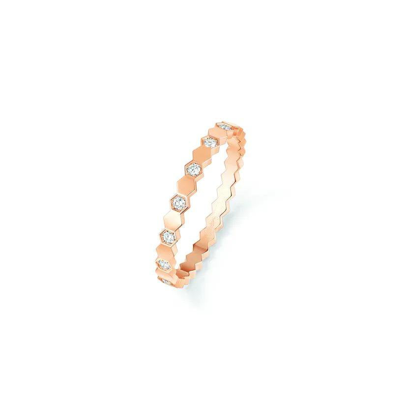 [Charm Aries Jewelry]BEE LOVE RING PINK GOLD DIAMOND