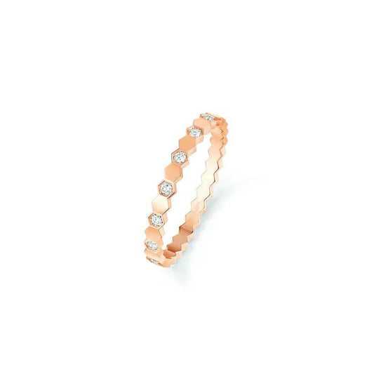 [Charm Aries Jewelry]BEE LOVE RING PINK GOLD DIAMOND