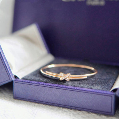 [Charm Aries Jewelry]JEUX DE BRACELET PINK GOLD DIAMONDS