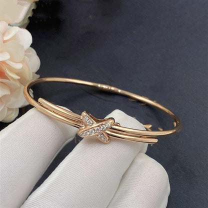 [Charm Aries Jewelry]JEUX DE BRACELET PINK GOLD DIAMONDS