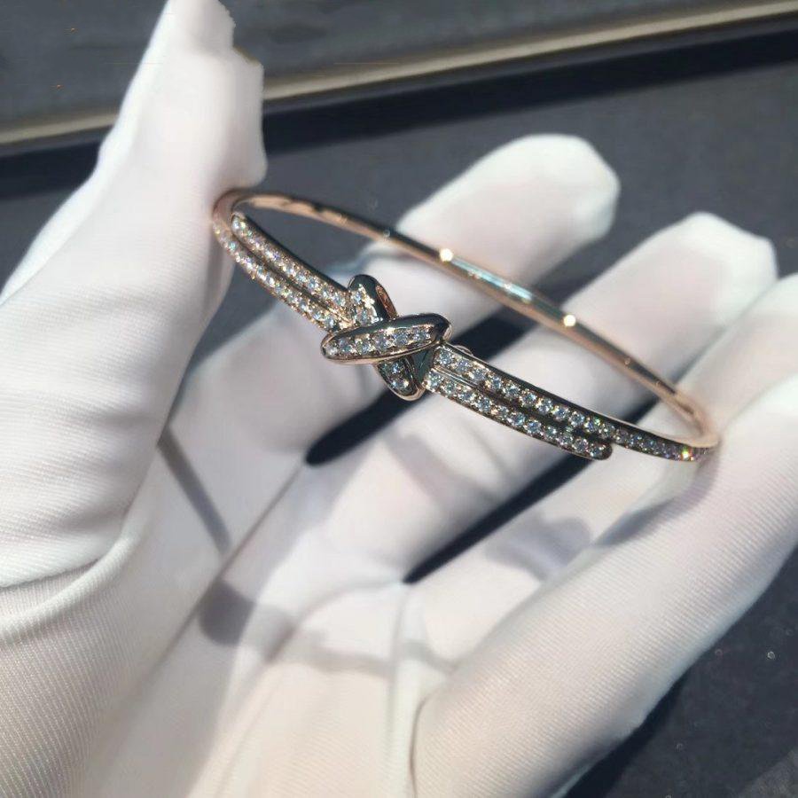 [Charm Aries Jewelry]JEUX DE BRACELET DIAMONDS PINK GOLD
