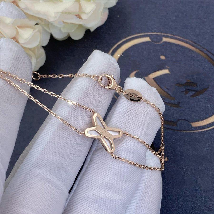 [Charm Aries Jewelry]JEUX BRACELET WHITE MOP PINK GOLD 1 DIAMOND