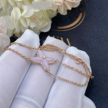 [Charm Aries Jewelry]JEUX BRACELET PINK MOP PINK GOLD 1 DIAMOND