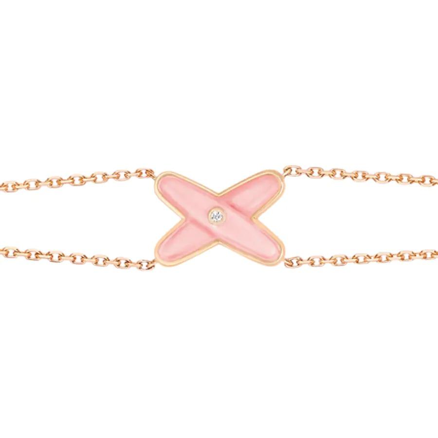 [Charm Aries Jewelry]JEUX BRACELET PINK MOP PINK GOLD 1 DIAMOND