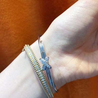 [Charm Aries Jewelry]JEUX DE BRACELET SILVER DIAMONDS