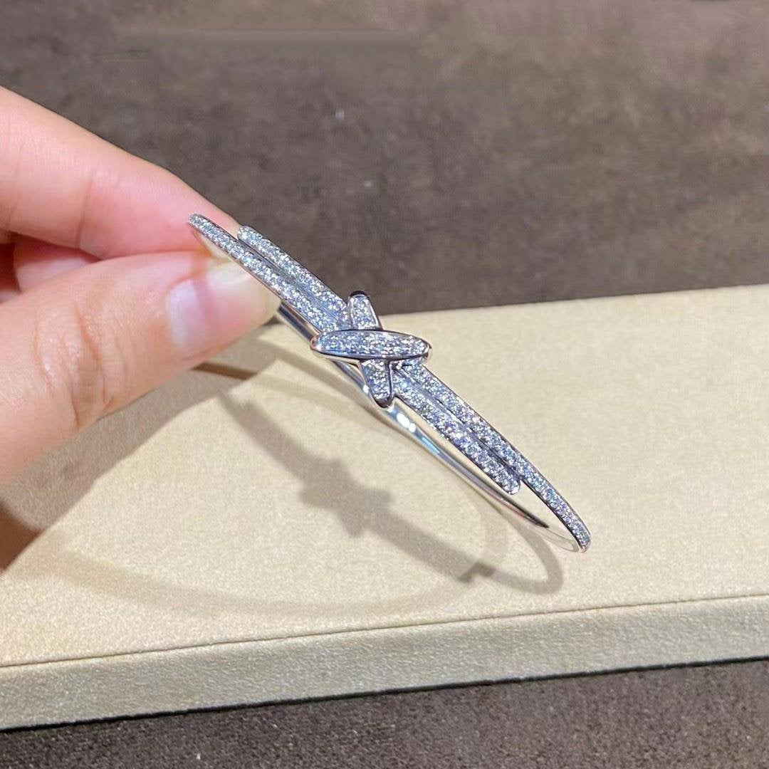 [Charm Aries Jewelry]JEUX DE BRACELET DIAMONDS SILVER