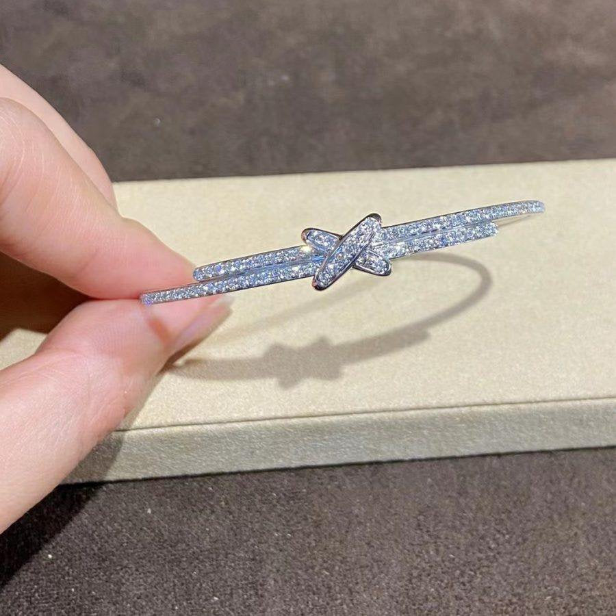 [Charm Aries Jewelry]JEUX DE BRACELET DIAMONDS SILVER