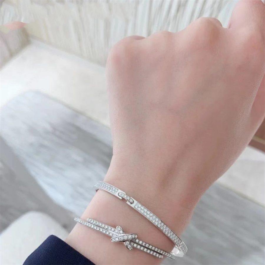 [Charm Aries Jewelry]JEUX DE BRACELET DIAMONDS SILVER