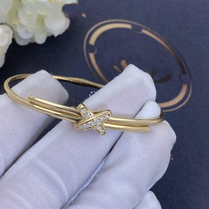 [Charm Aries Jewelry]JEUX DE BRACELET GOLD DIAMONDS
