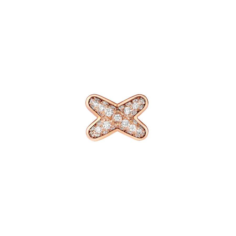 [Charm Aries Jewelry]JEUX DE PINK GOLD DIAMOND EARRINGS