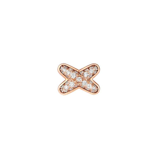 [Charm Aries Jewelry]JEUX DE PINK GOLD DIAMOND EARRINGS