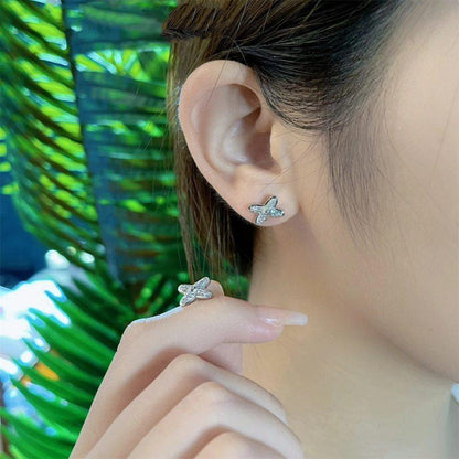 [Charm Aries Jewelry]JEUX DE SILVER DIAMOND EARRINGS