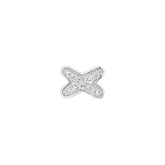 [Charm Aries Jewelry]JEUX DE SILVER DIAMOND EARRINGS