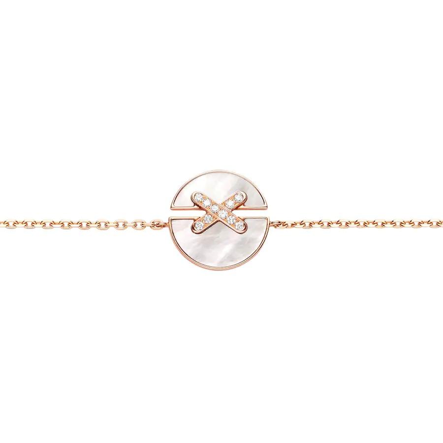 [Charm Aries Jewelry]JEUX DE BRACELET MOP PINK GOLD DIAMONDS