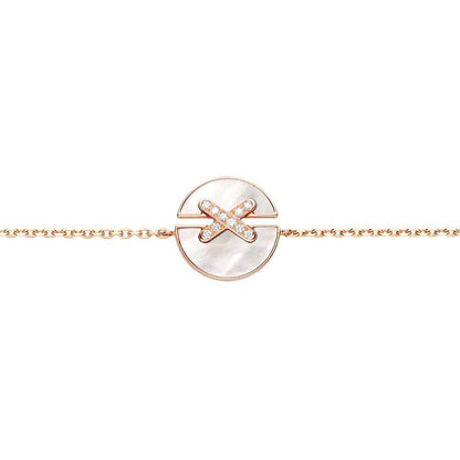 [Charm Aries Jewelry]JEUX DE BRACELET MOP PINK GOLD DIAMONDS