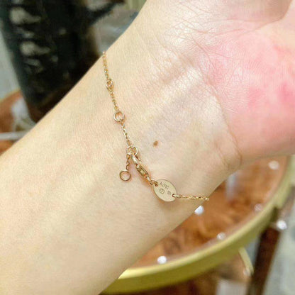 [Charm Aries Jewelry]JEUX DE BRACELET MOP PINK GOLD DIAMONDS