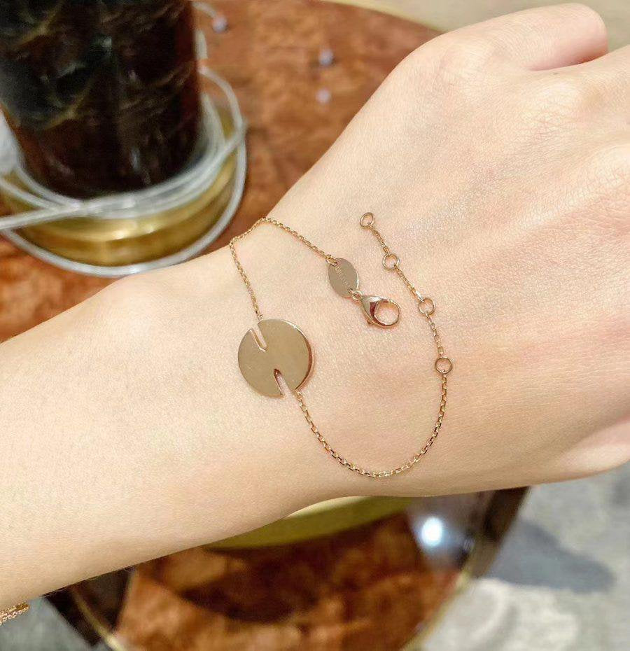 [Charm Aries Jewelry]JEUX DE BRACELET MOP PINK GOLD DIAMONDS